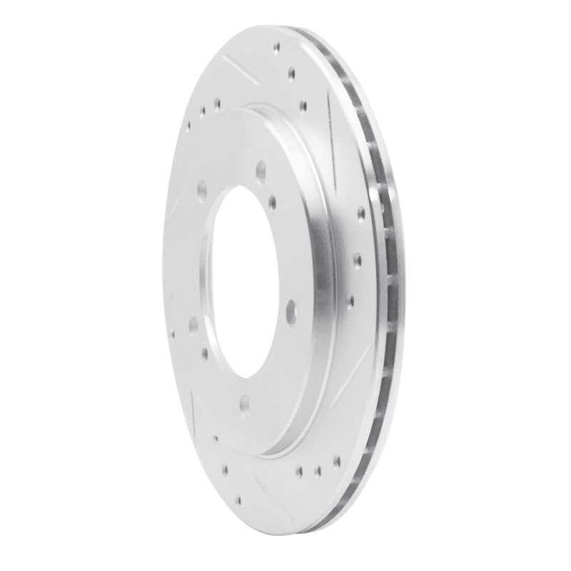 Chevrolet Tracker Brake Rotor (1) - Front Right - R1 Concepts - Drilled & Slotted - Silver - `99-`04